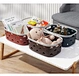 plastic storage basket with handle